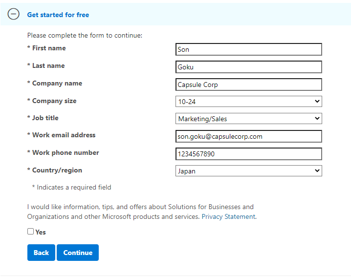 Windows 10 ISO Download Web page form